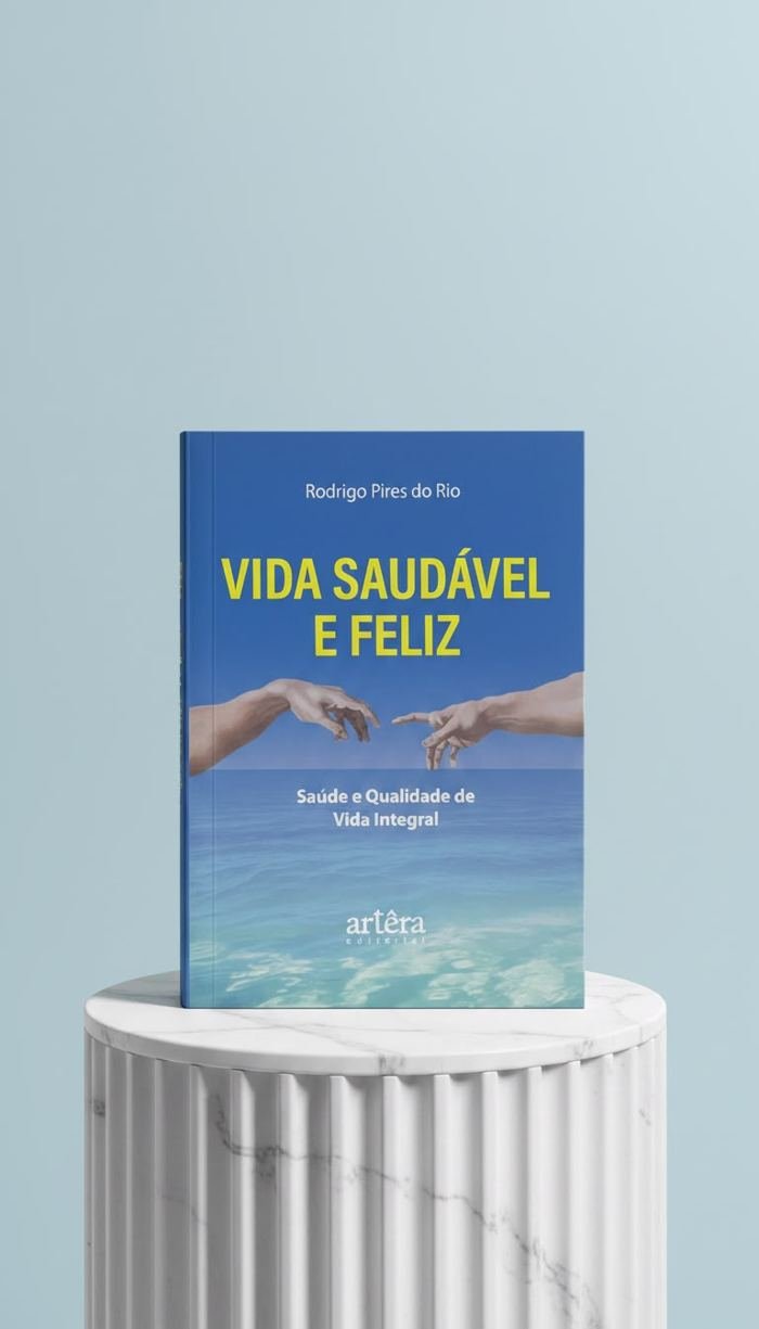 Capa do livro Vida Saudável e Feliz em destaque